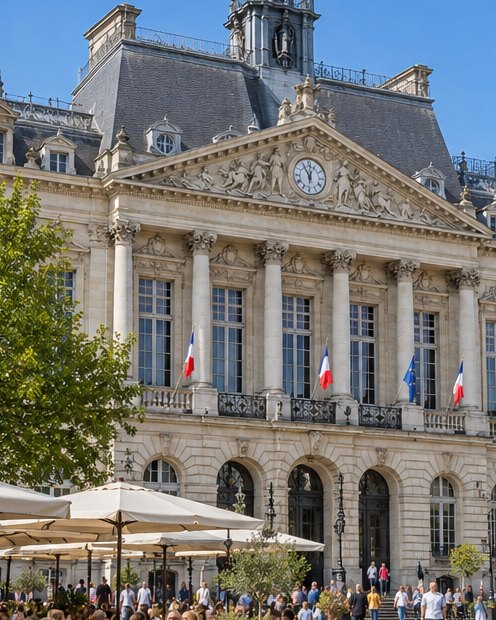 Hôtel de ville de Valenciennes sur la Place d’Armes